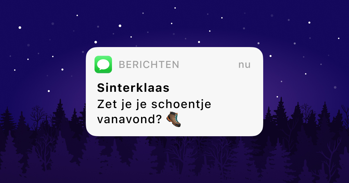 sms bericht van sinterklaas